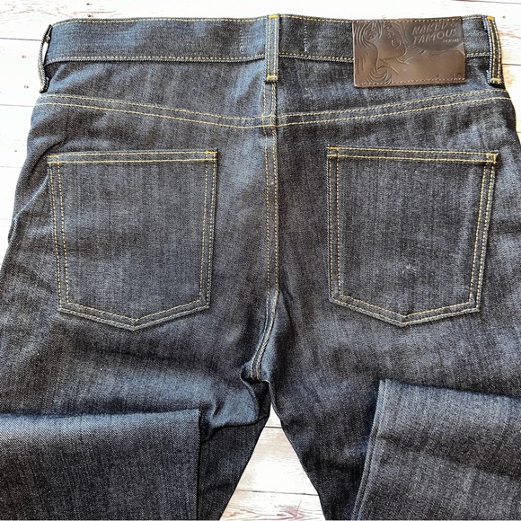 Naked and Famous Left Hand Twill Selvedge %100 cotton Denim Jeans Super Guy fit - Picture 5 of 6